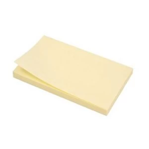 Image of 5 Star Office Extra Sticky Re-Move Notes Pad of 90 Sheets 76x127mm Yellow Pack 12