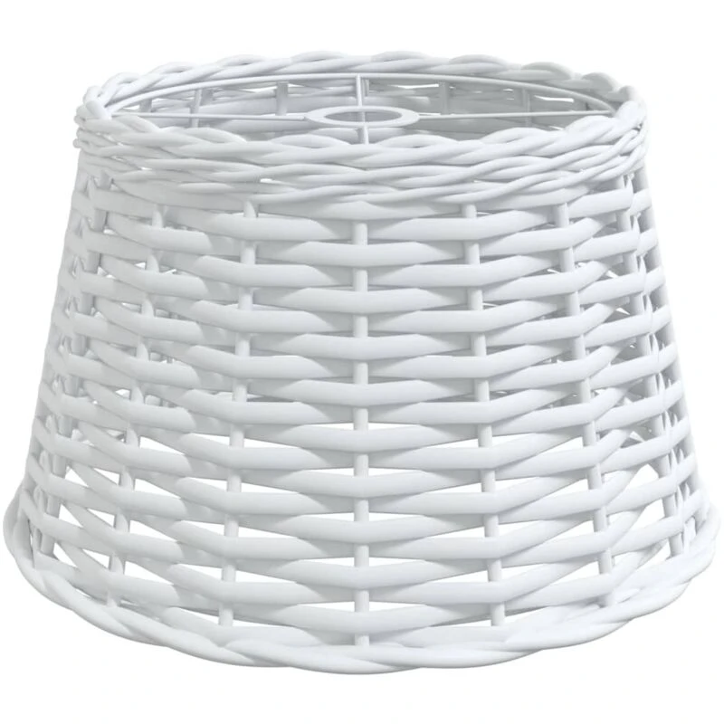 Image of VIDAXL Ceiling Lamp Shade White Ø38x23cm Wicker vidaXL 8720845803414