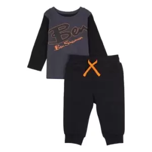 Image of Ben Sherman Ben Ang LS T & Jg Bb99 - Black