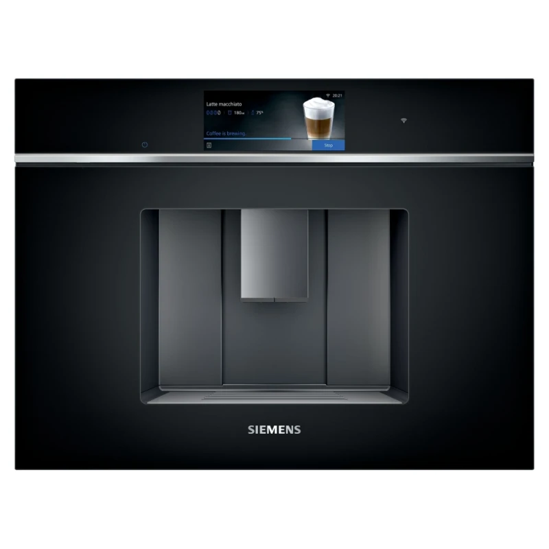 Image of Siemens CT718L1B0 IQ-700 Fully Automatic Built In Coffee Machine - BLACK CT718L1B0