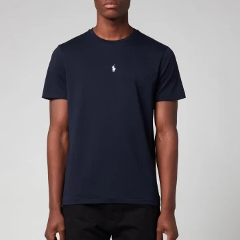 Image of Polo Ralph Lauren Mens Custom Slim Fit Jersey T-Shirt - Aviator Navy - M