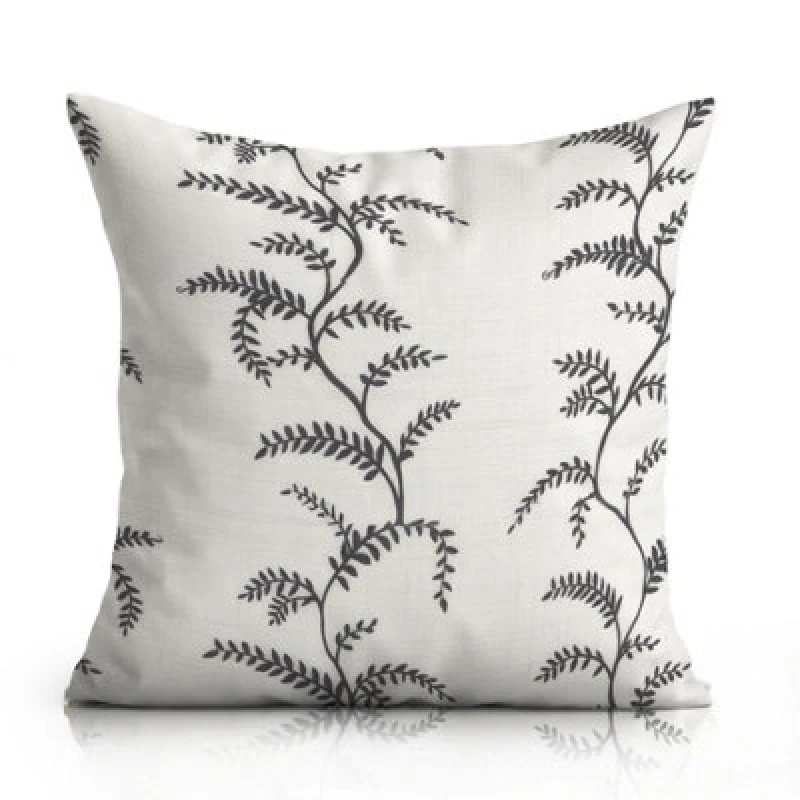 Image of Luxury Living Linen Fern Large Outdoor Water-Repellant Cushion
