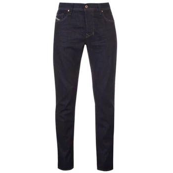 Image of Diesel Larkee Beex Tapered Jeans - Blue