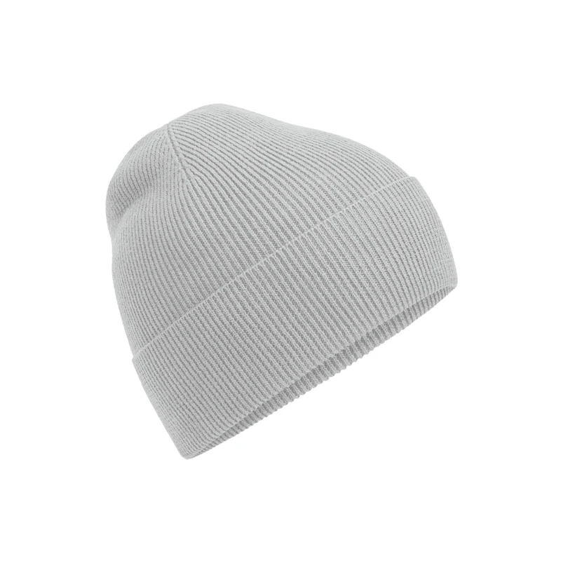 Image of Beechfield Beechfield Men Cotton Fine Knit Beanie in Light Grey Light Grey One Size Male 5063425890484