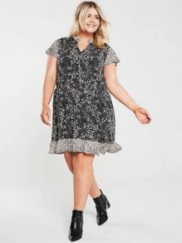 Image of Oasis Curve Mollie Animal Print Dress - Multi