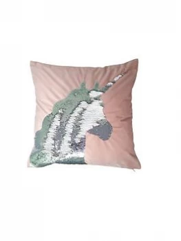 Image of Catherine Lansfield Sequin Unicorn Cushion