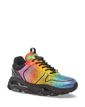 Image of Kurt Geiger London Mens Lettie Eagle Crystal Embellished Low Top Sneakers