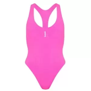 Image of Calvin Klein Racerback Swimsuit - Pink