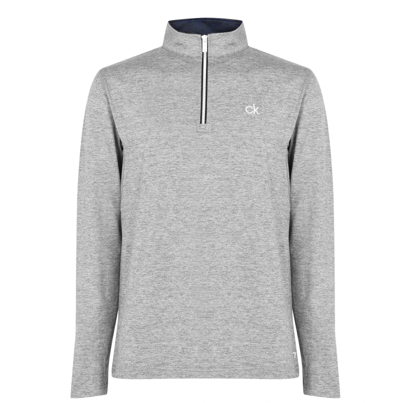 Image of Calvin Klein Golf Golf Albany Half Zip Pullover Mens - Grey Grey S