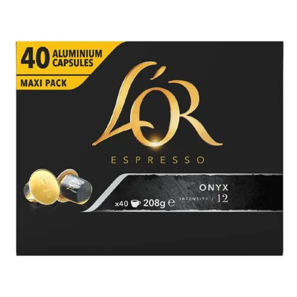 Image of L'OR Onyx Espresso Coffee 40 Capsules