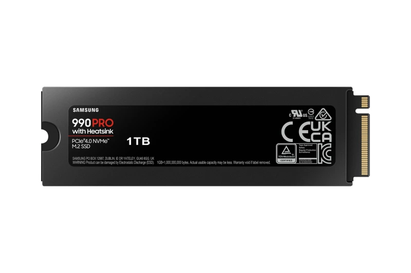 Image of Samsung 990 PRO 1TB NVMe/PCIe M.2 internal SSD PCIe NVMe 4.0 x4 Retail MZ-V9P1T0CW MZ-V9P1T0CW
