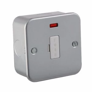 Image of KnightsBridge 13 Metal Clad Fused Connection Spur Unit With Neon