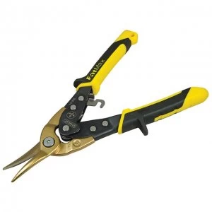 Image of Stanley Tools FatMax Yellow Aviation Snip Straight Cut 250mm (10in)