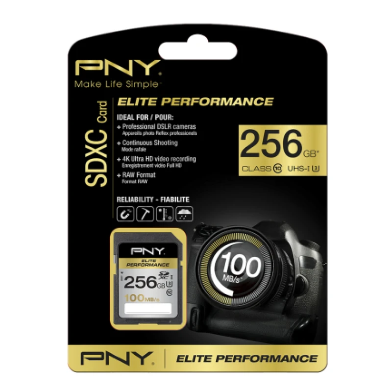 Image of PNY 256GB SDXC class 10 UHS-I