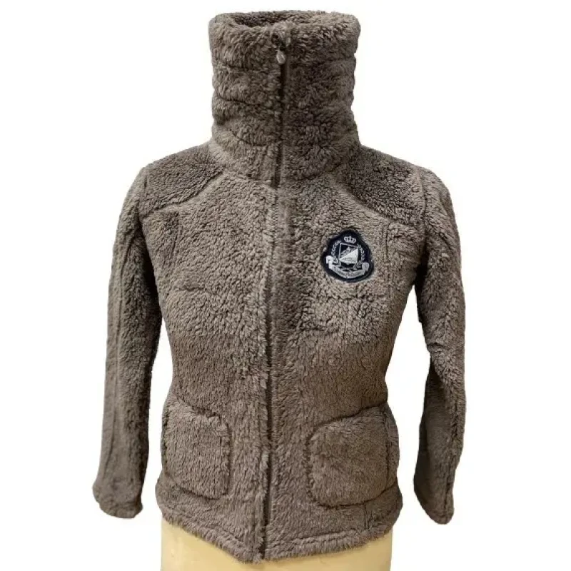 Image of Girl's fleece jacket Peak Mountain coral sherpaGasana Beige Female 14 ans
