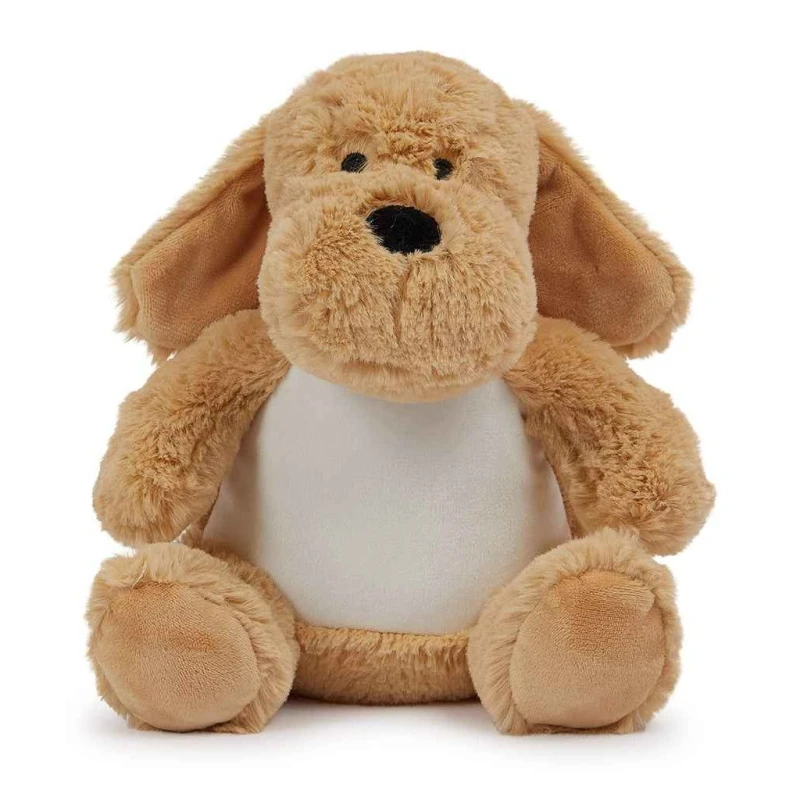 Image of Mumbles Printme Dog Plush Toy in Brown Size: Medium Brown Unisex M