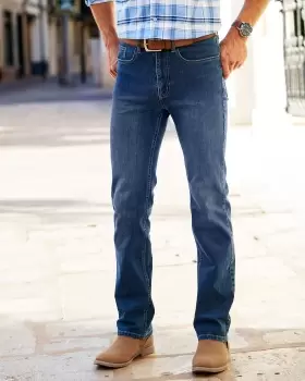 Image of Cotton Traders Mens Ultimate 4-Way Stretch Straight Fit Jeans in