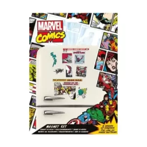 Image of Marvel Comics Fridge Magnets Retro Heroes