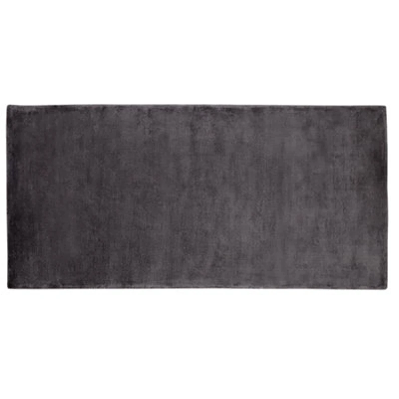 Image of Beliani Rug Gesi Ii Dark Grey 80 X 150 Cm Viscose
