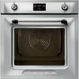 Image of Smeg Victoria SOP6902S2PX Built In Electric Single Oven with added Steam Function - Stainless Steel - A+ Rated