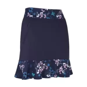 Image of Original Penguin Golf Ls Skirt Flower - Blue