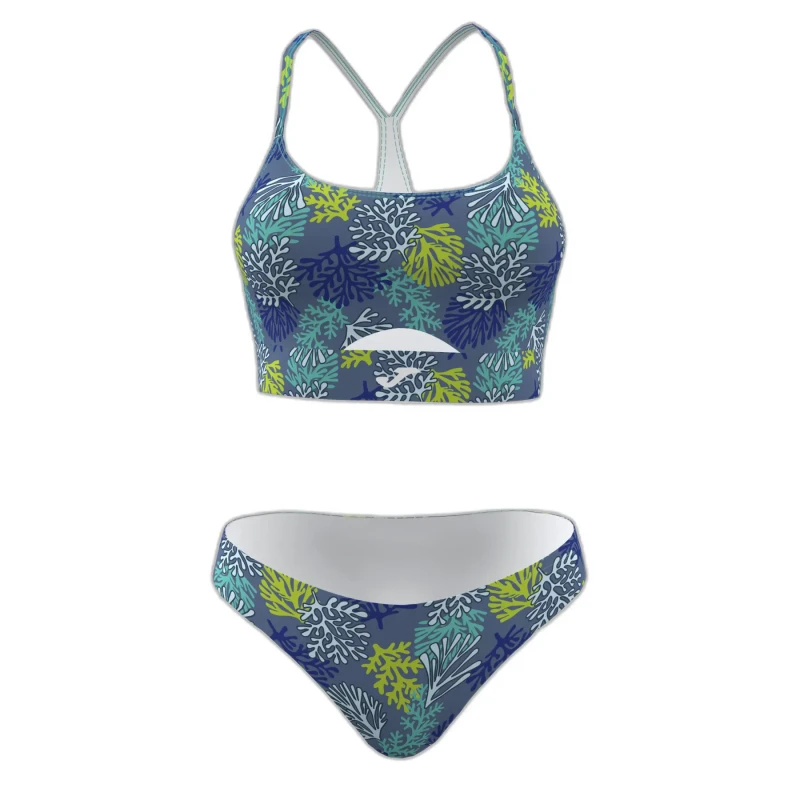Image of 2 Piece swimsuit For Her Joma Santa Monica II Bleu Female L