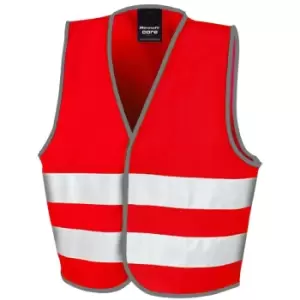Image of Childrens/Kids Enhanced Hi-Vis Vest (m) (Red) - Red - Result