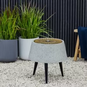 Image of Solis Water Feature on Stand Light Grey