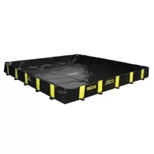 Image of Justrite QuickBerm rigid lock folding tray, with Rigid-Lock, collection capacity 1798 l