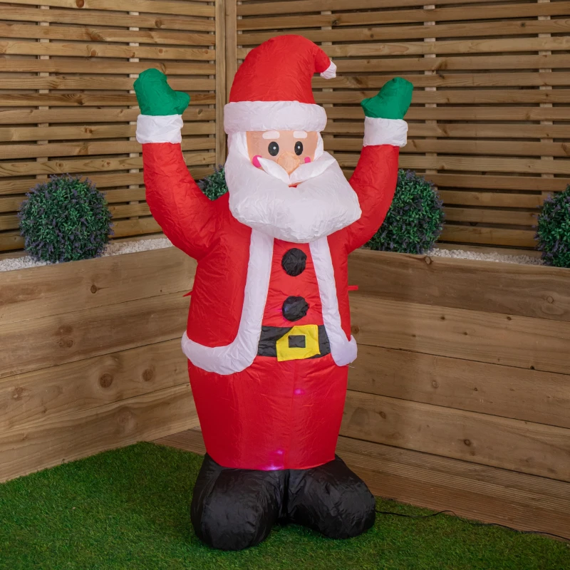 Image of 4ft (120cm) LED Outdoor Christmas Inflatable Santa Claus Indoor /Outdoor Decoration