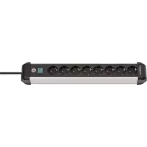 Image of Brennenstuhl 1391030800 Power strip (+ switch) Silver-black PG connector
