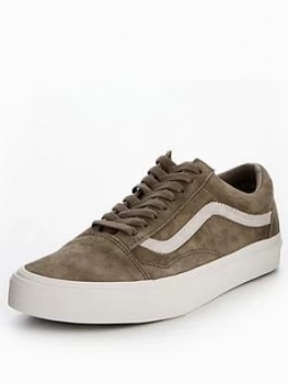 Image of Vans UA Old Skool Pig Suede KhakiWhite Size 6 Men