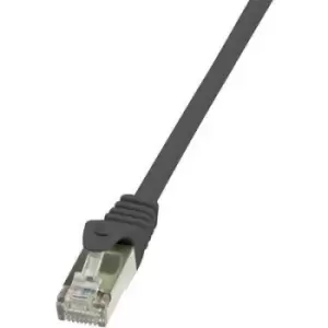Image of LogiLink CP2063S RJ45 Network cable, patch cable CAT 6 F/UTP 3m Black incl. detent