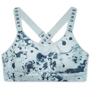 Image of Under Armour Infinity Print Bra Womens - Blue