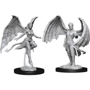 Image of Dungeons & Dragons Nolzur's Marvelous Unpainted Miniatures - Succubus & Incubus