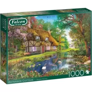 Image of Jumbo Falcon de luxe Waterside Cottage 1000 Piece Jigsaw Puzzle