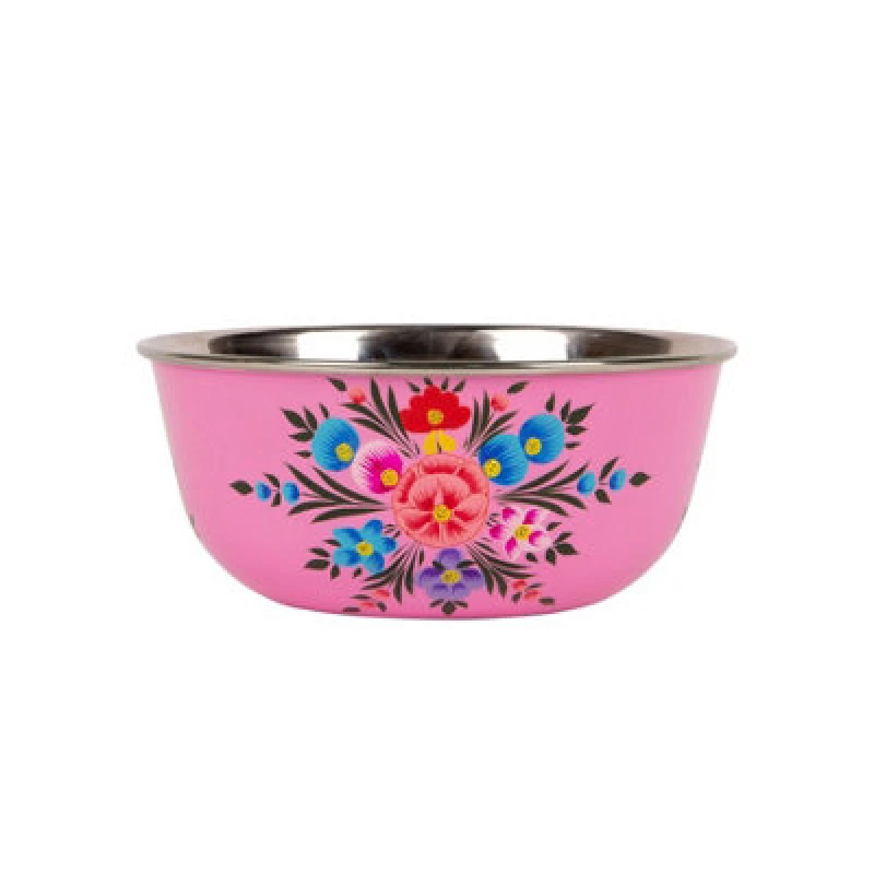 Image of Billycan Picnic Bowl - 16.5Cm - Raspberry Pansy