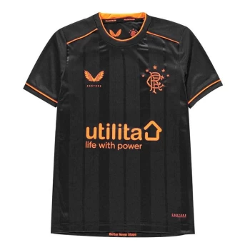 Image of Castore Rangers Third Shirt 2020 2021 Junior - Black