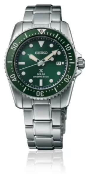 Image of Seiko Prospex Compact Solar 38mm Green Dial SNE583P1 Watch