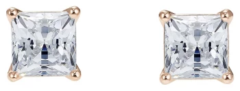 Image of Swarovski Attarct Rose-Gold Plated |White |Square Jewellery