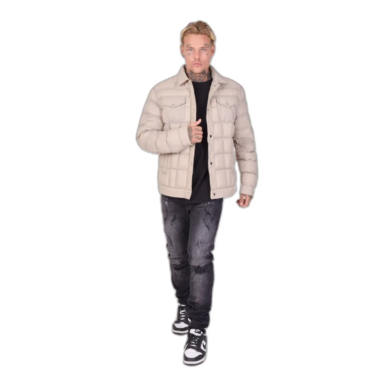 Image of Project X Paris Puffer Jacket Project X Paris Style Biker Beige Male 2XL