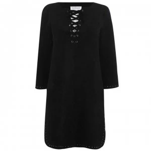 Image of Velvet Faux Dress - Black