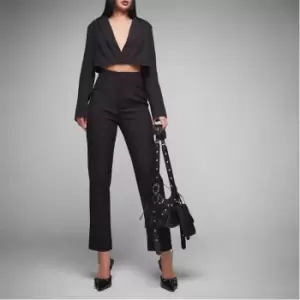 Image of Missguided Tailored Cigarette Trousers - Black