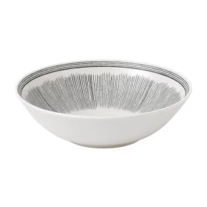 Image of Royal Doulton Ellen DeGeneres Grey Lines Cereal Bowl Grey