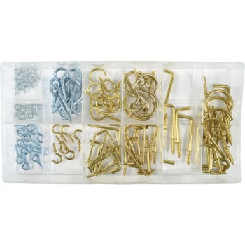 Image of 92 Piece Hook & Eye Bolt Assortment Kit
