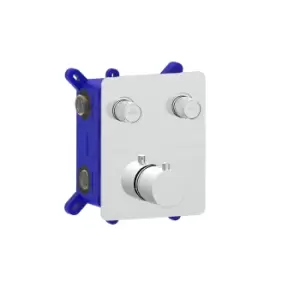 Image of Chrome Push Button 2 Function Shower - Vance