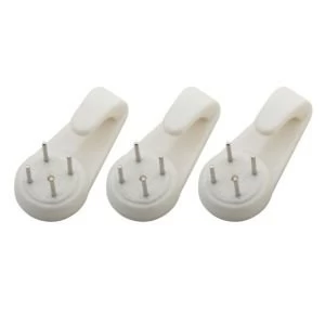 Image of BQ White Picture Hook Pack of 3