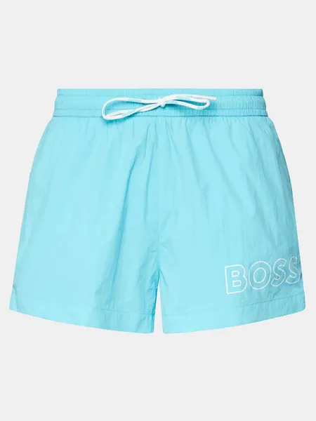 Image of BOSS Swimwear Mooneye Shell Swimming Trunks - XXL Blue Swimwear and Beachwear male 50469280-442 XXL