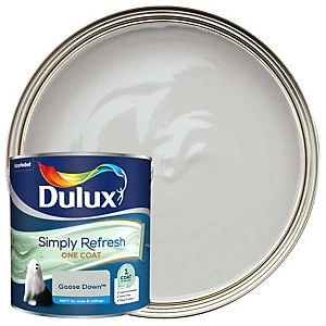 Image of Dulux Simply Refresh One Coat Goose Down Matt Emulsion Paint 2.5L