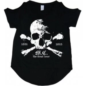 Image of Motley Crue Orbit Ladies Black Cutout TS: Medium